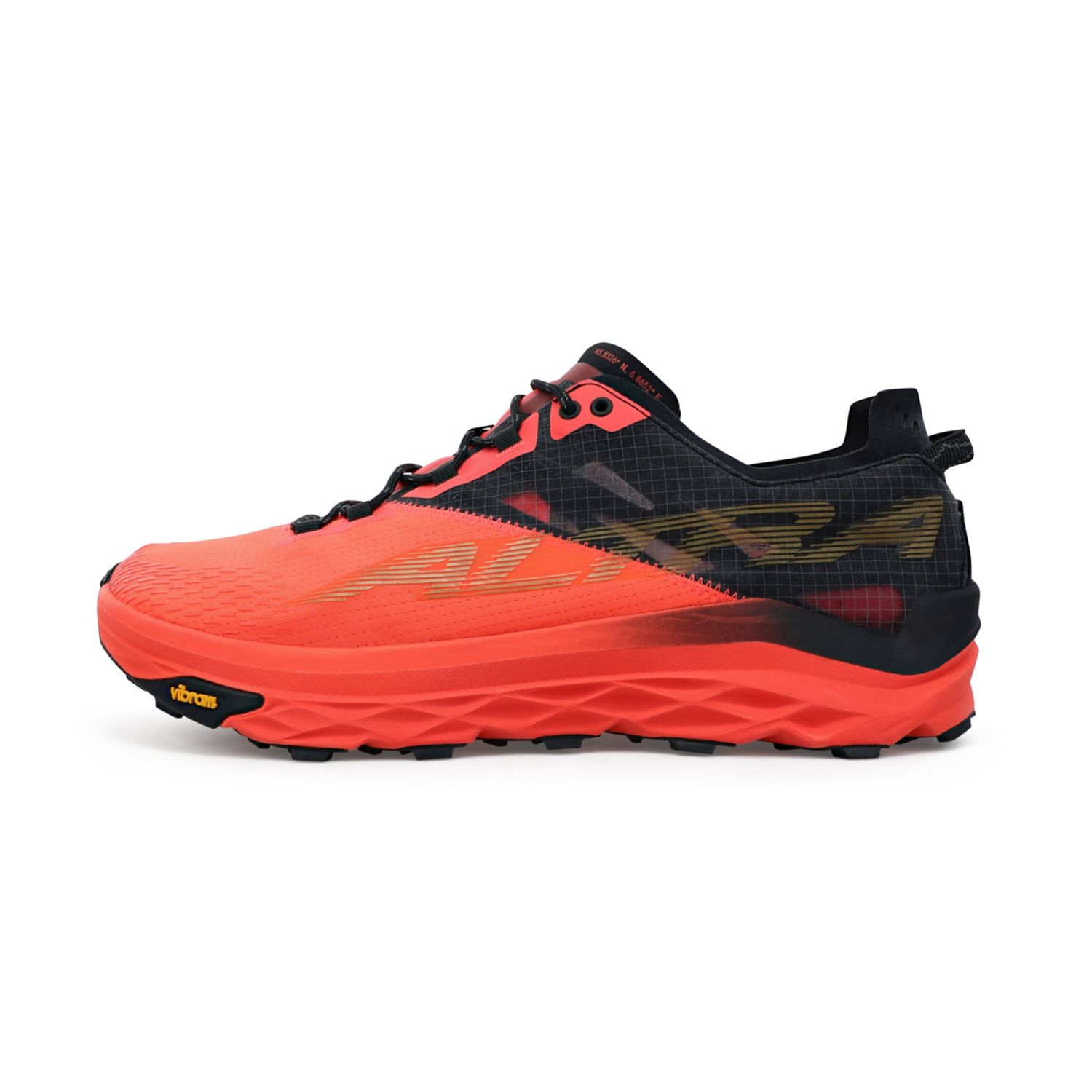 Tenis Para Trail Running Altra Mont Blanc Hombre Coral Negros | Mexico-36195849