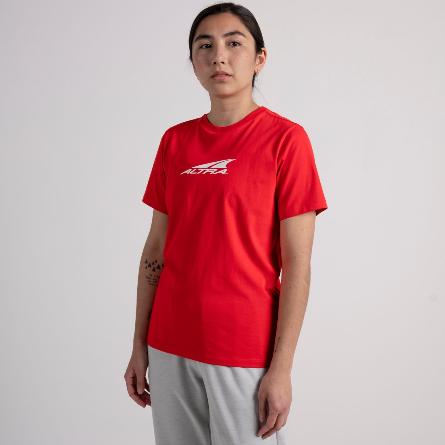 Camiseta Altra Everyday Recycled Mujer Rojos | Mexico-98034269