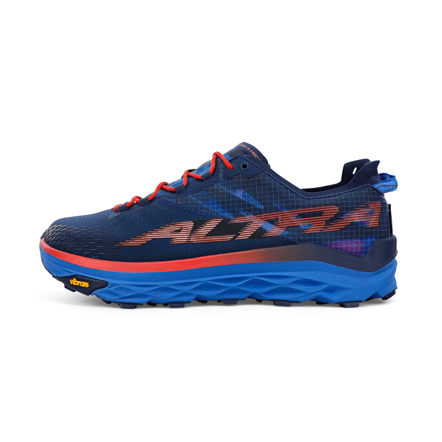 Tenis Para Trail Running Altra Mont Blanc Hombre Azules Rojos | Mexico-10596239