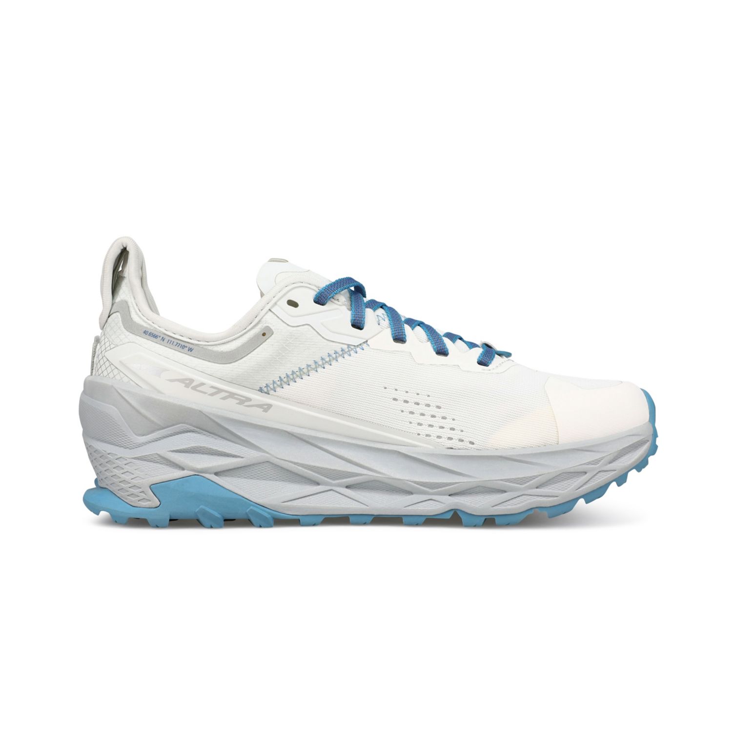 Tenis Para Trail Running Altra Olympus 5 Mujer Blancos Azules | Mexico-79416539