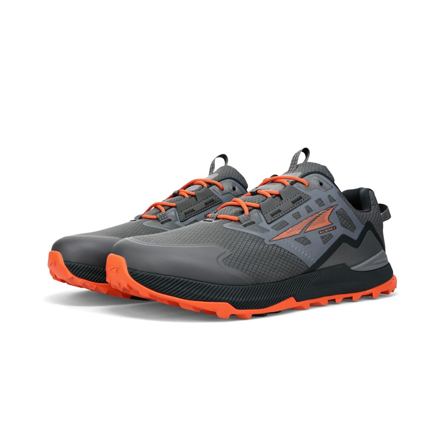 Tenis Senderismo Altra Lone Peak All-wthr Low 2 Hombre Grises Naranjas | Mexico-06597439