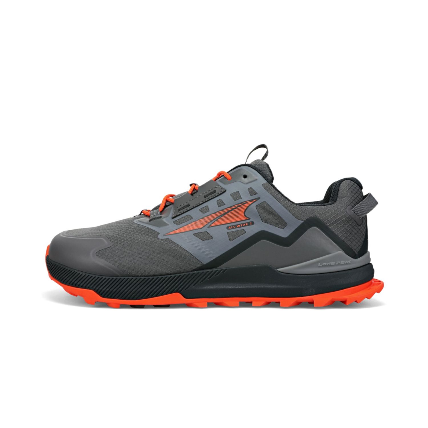 Tenis Senderismo Altra Lone Peak All-wthr Low 2 Hombre Grises Naranjas | Mexico-06597439